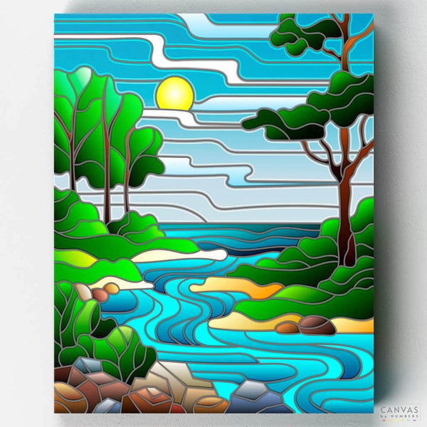 El Río- Pintar por Números- Canvas by Numbers
