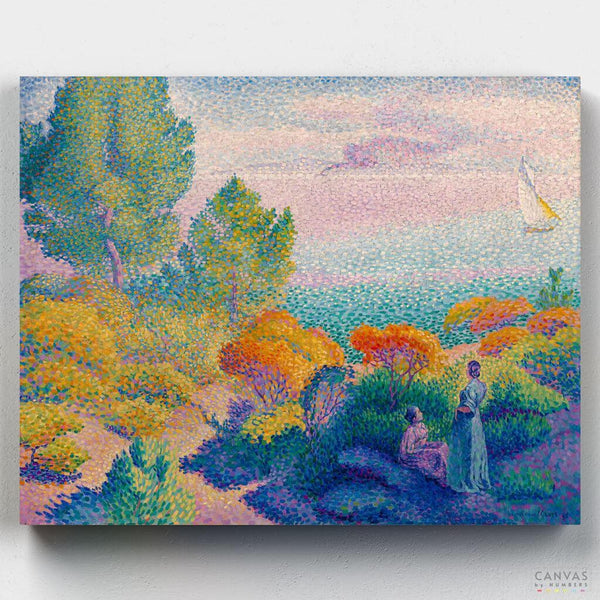 Dos Mujeres en la Orilla- Pintar por Números- Canvas by Numbers