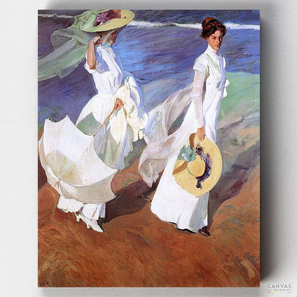 Paseo a Orillas del Mar- Pintar por Números- Canvas by Numbers
