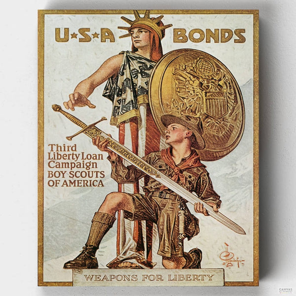 Armas para la Libertad- Pintar por Números- Canvas by Numbers