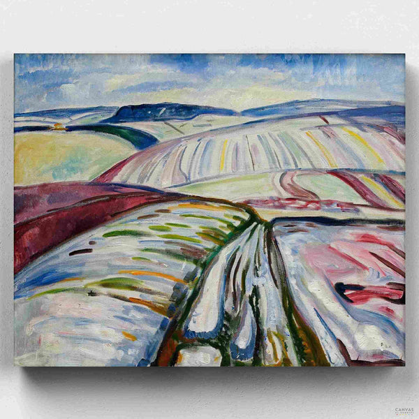 Paisaje de Invierno, Elgersburg- Pintar por Números- Canvas by Numbers