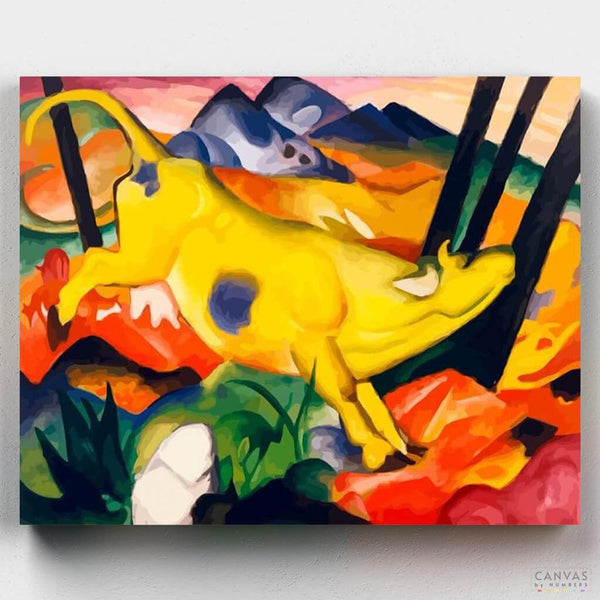 La Vaca Amarilla- Pintar por Números- Canvas by Numbers