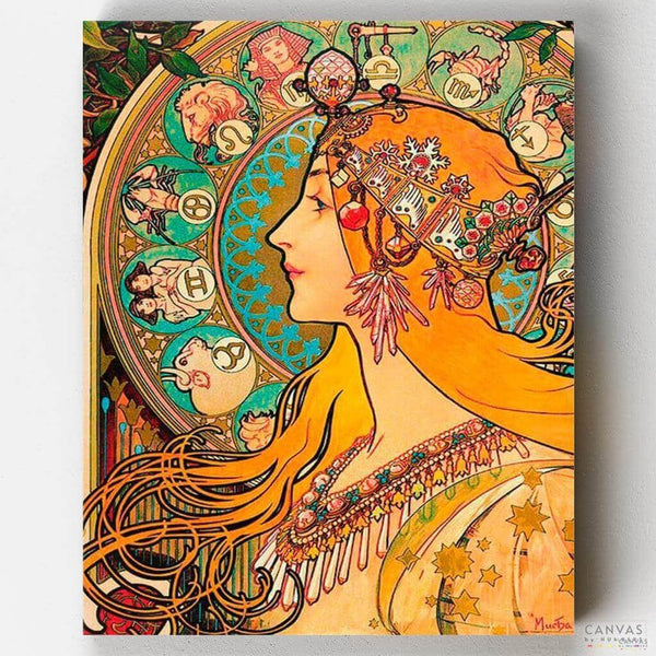 Zodiac (1896)- Pintar por Números- Canvas by Numbers