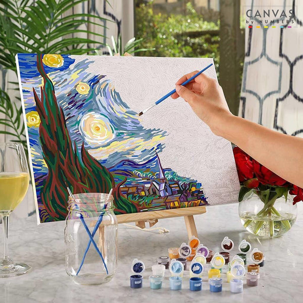 Caballete para Pintar por Números- Pintar por Números- Canvas by Numbers