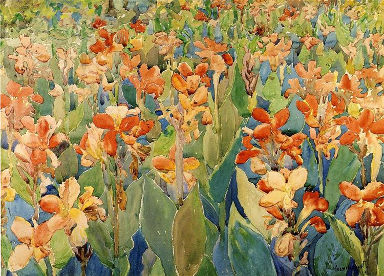Bed of Flowers (also known as Cannas or The Garden), Maurice Pendregast
