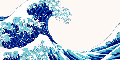 La gran ola de Kanagawa, una de las estampas japonesas del ukiyo-e más conocidas