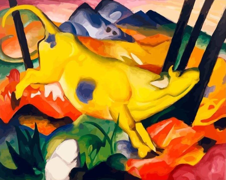 La vaca amarilla, una de las obras más famosas de Franz Marc