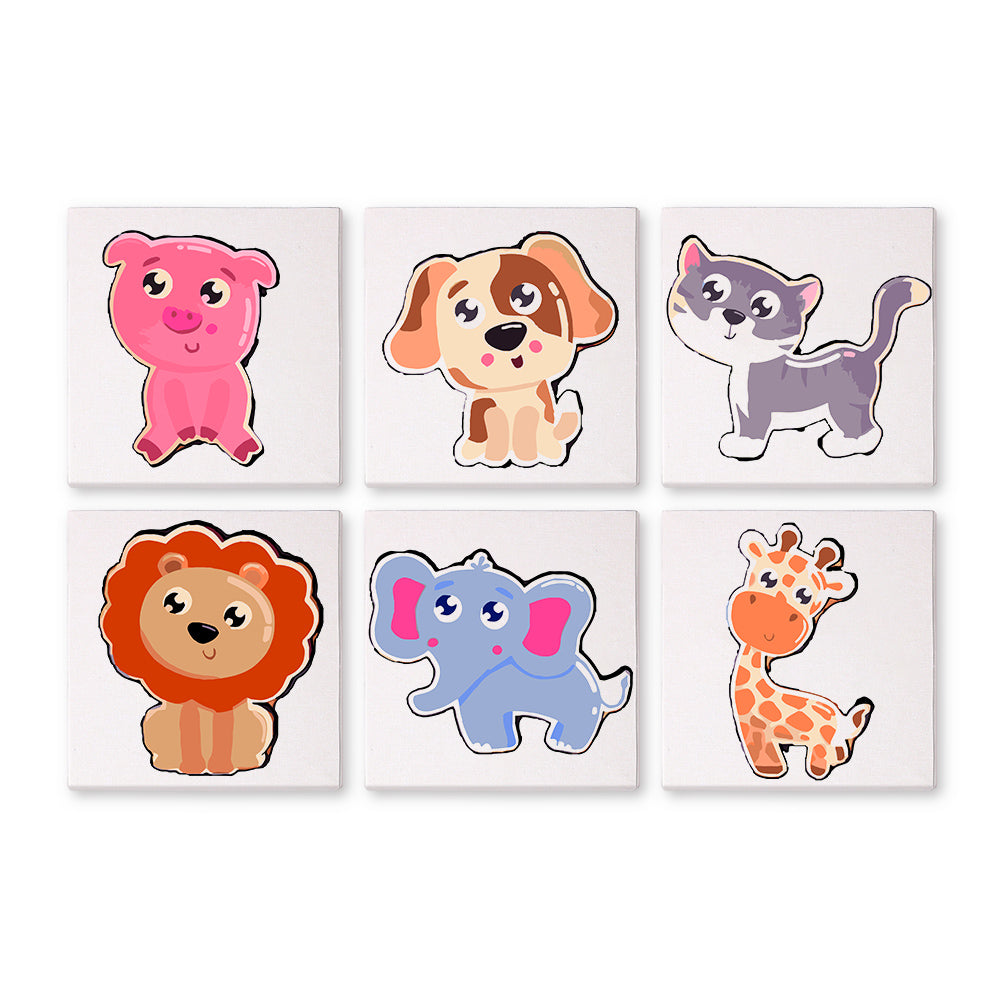 Amigos Animales - Mini Kit Pintar por Números