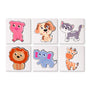 Amigos Animales - Mini Kit Pintar por Números- Pintar por Números- Canvas by Numbers