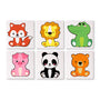 Amigos Animales 3 - Mini Kit Pintar por Números- Pintar por Números- Canvas by Numbers