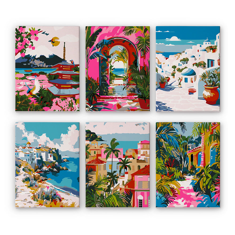 Escapadas de Color - Mini Kit Pintar por Números