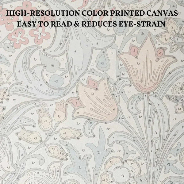 Peonias Rosas- Pintar por Números- Canvas by Numbers