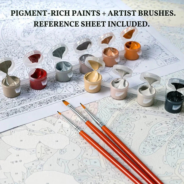 Pueblo Mágico- Pintar por Números- Canvas by Numbers