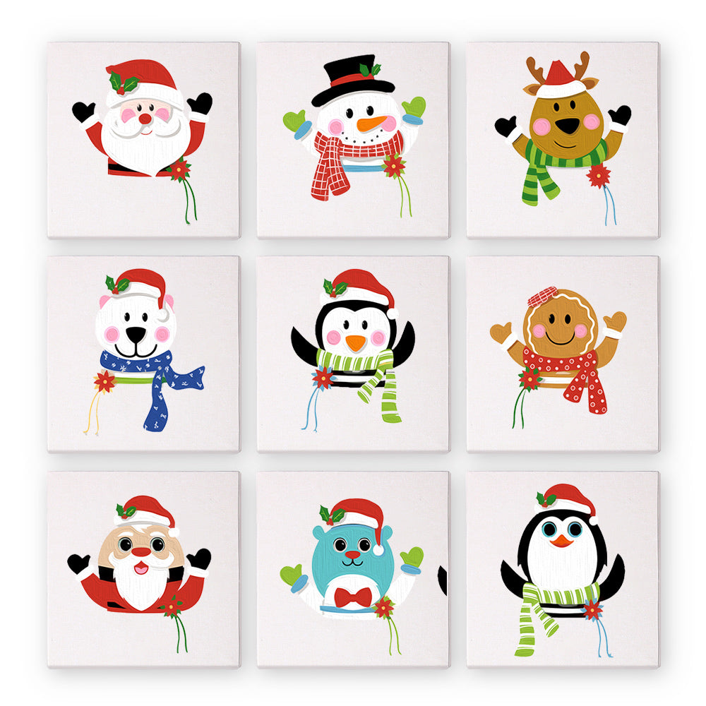 Amigos Navideños - Mini Kit Pintar por Números