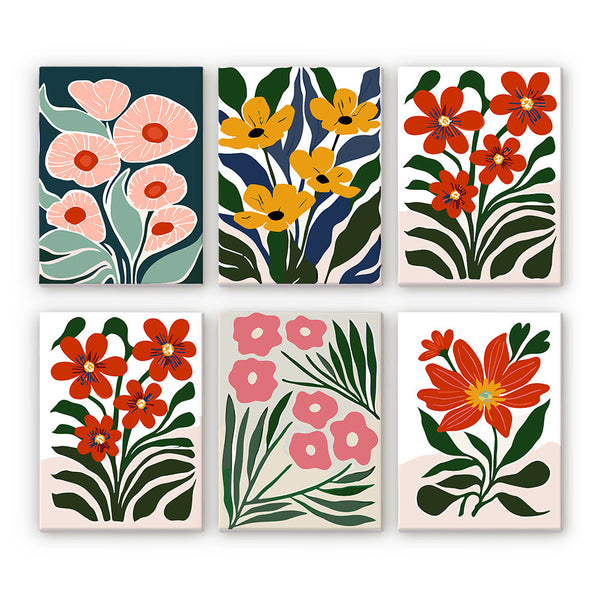 Colección Floral 1 - Mini Kit Pintar por Números