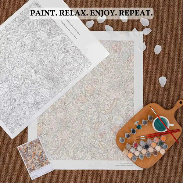 Mandala Floral Cósmico- Pintar por Números- Canvas by Numbers