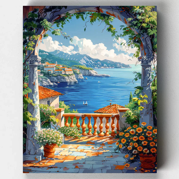Terraza de Amalfi - Kit Pintar por Números