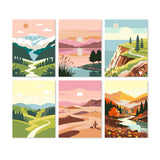 Paisajes Wanderlust - Mini Kit Pintar por Números