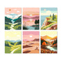 Paisajes Wanderlust - Mini Kit Pintar por Números