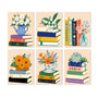 Libros y Flores 1 - Mini Kit Pintar por Números