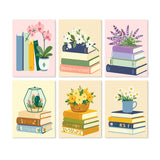 Libros y Flores 2 - Mini Kit Pintar por Números