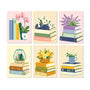 Libros y Flores 2 - Mini Kit Pintar por Números