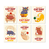 Día Internacional del Gato - Mini Kit Pintar por Números