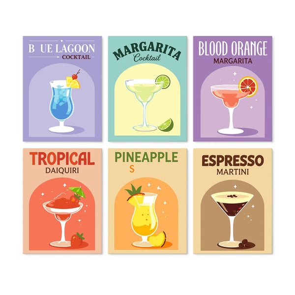 Clásicos de Coctelería - Mini Kit Pintar por Números