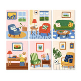Rincones Acogedores - Mini Kit Pintar por Números