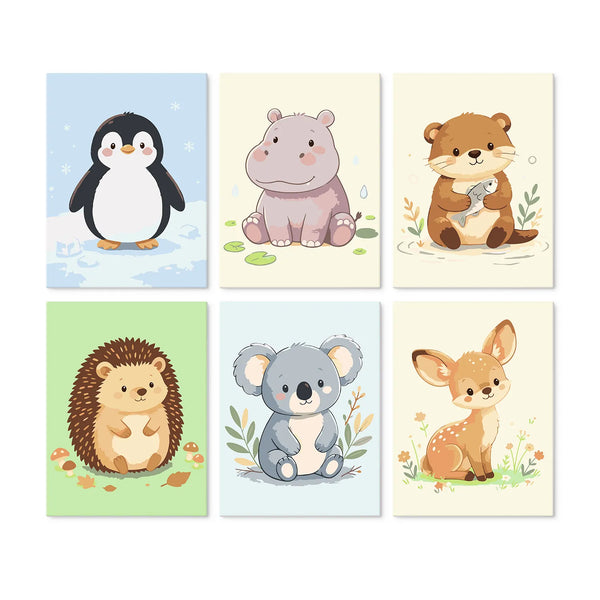 Zoo de Bebés - Mini Kit Pintar por Números
