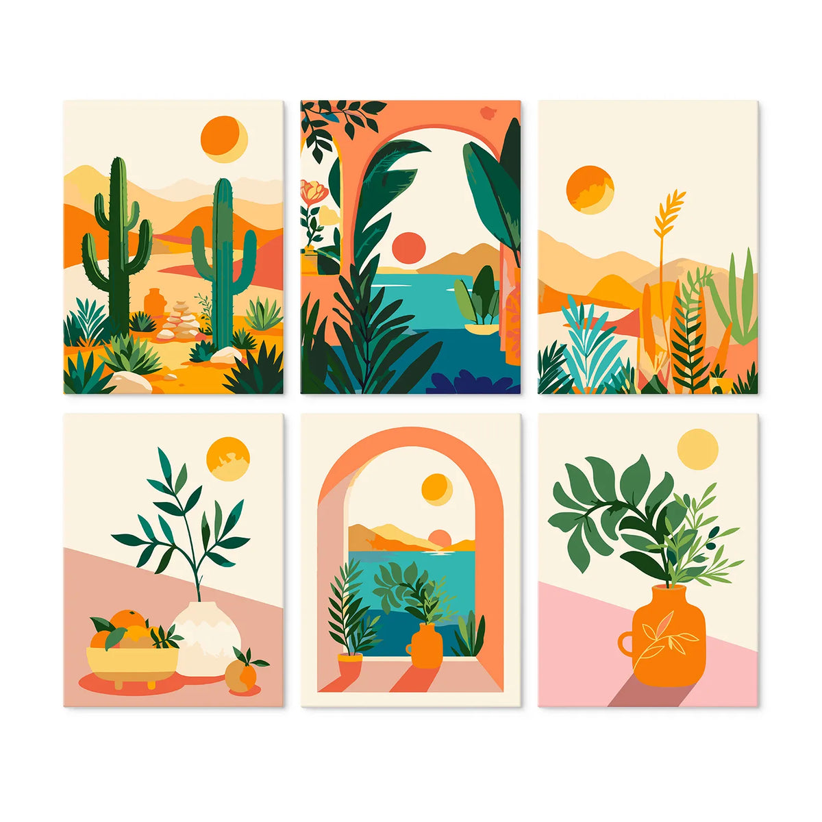 Botánicos Boho - Mini Kit Pintar por Números