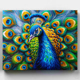 Pavo Real - Pintar por Números- Pintar por Números- Canvas by Numbers