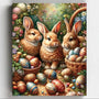 Conejos de Pascua- Pintar por Números- Canvas by Numbers