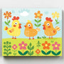 Pollitos Pintar por Números Niños- Pintar por Números- Canvas by Numbers