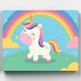 Unicornio Pintar por Números Niños- Pintar por Números- Canvas by Numbers
