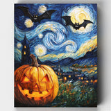 Noche de Sustos- Pintar por Números- Canvas by Numbers