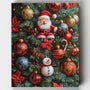 Árbol de Santa y sus Adornos- Pintar por Números- Canvas by Numbers