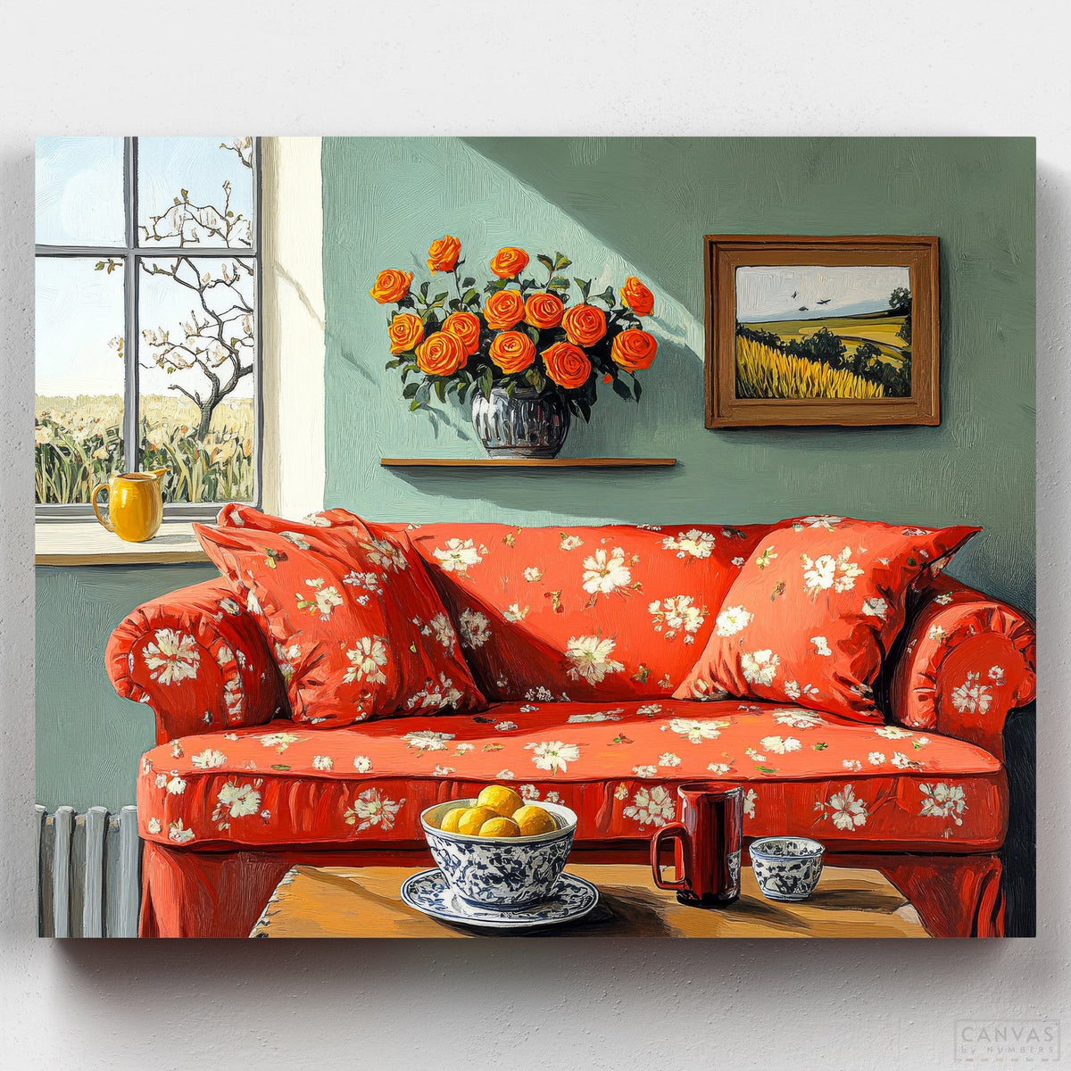 Un Rincón Acogedor- Pintar por Números- Canvas by Numbers