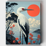 Cigüeña en Silencio- Pintar por Números- Canvas by Numbers
