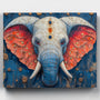 Elefante Chakra- Pintar por Números- Canvas by Numbers