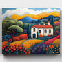 Las Colinas Pintadas- Pintar por Números- Canvas by Numbers