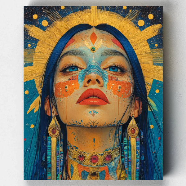 Hija de la Luz- Pintar por Números- Canvas by Numbers
