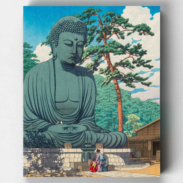 El Gran Buda de Kamakura- Pintar por Números- Canvas by Numbers