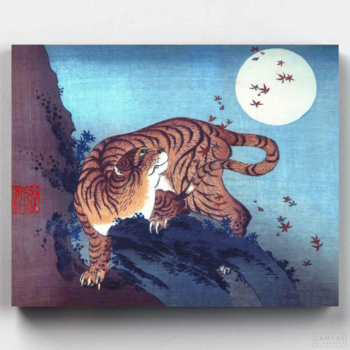 El Tigre y la Luna- Pintar por Números- Canvas by Numbers