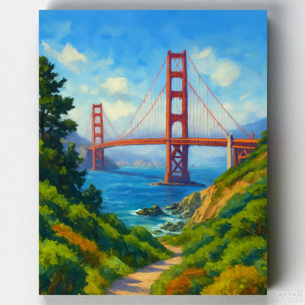 Vista del Puente Golden Gate - Kit Pintar por Números
