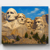 Monte Rushmore - Kit Pintar por Números