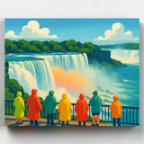Vista de las Cataratas del Niágara - Kit Pintar por Números