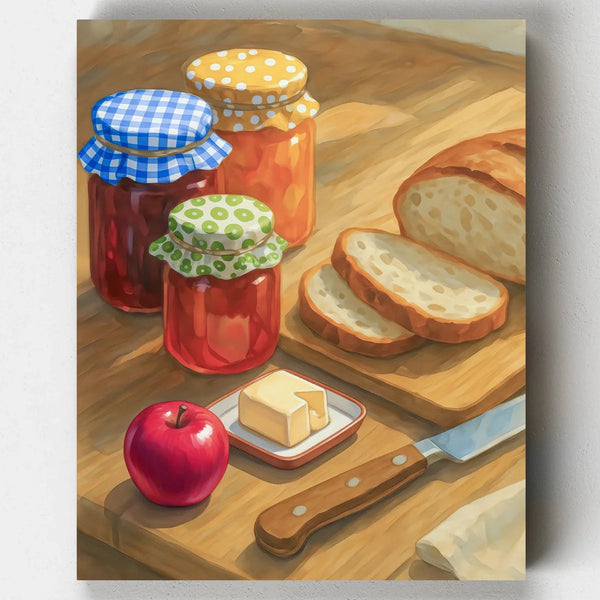 Bodegón de Mesa Matutina- Pintar por Números- Canvas by Numbers
