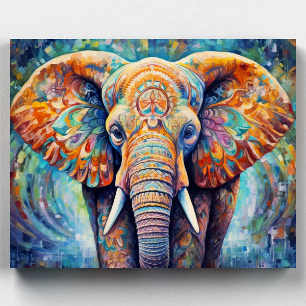 Elefante de Luz- Pintar por Números- Canvas by Numbers