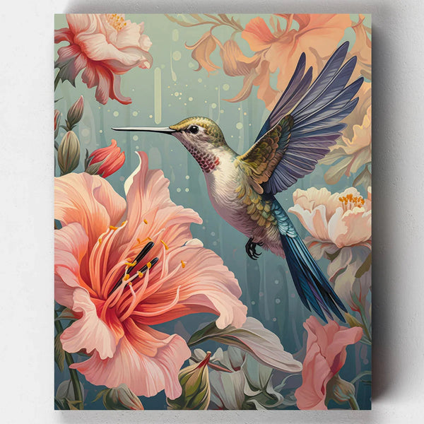 Jardín de Colibríes - Kit Pintar por Números